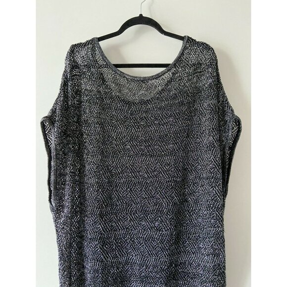 Dalia Collection Gray Knit Top - Picture 8 of 9